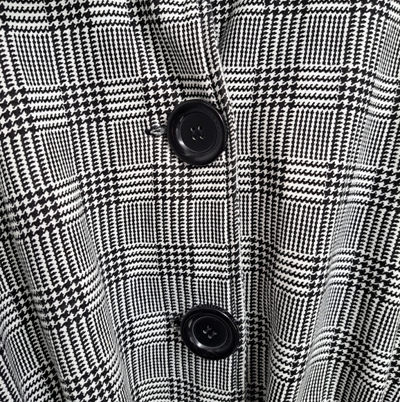 Self Esteem Black & White Plaid  Coat   Size 1X - Picture 3 of 12
